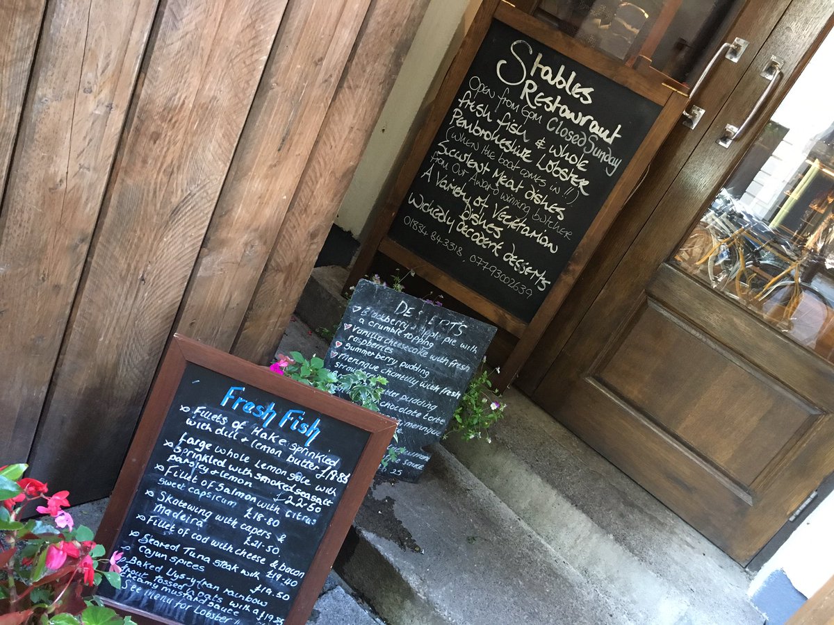 Cascading #signs #Tenby