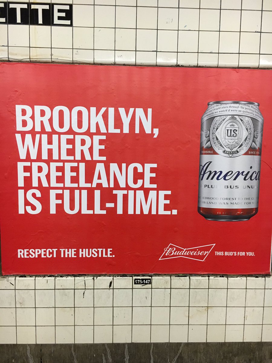 JayDunnActor's tweet photo. Sorry @Budweiser. No. This Borough's not for you. #NotBrooklyn #ThisBudsNotForYou https://t.co/QPae5CZwFQ