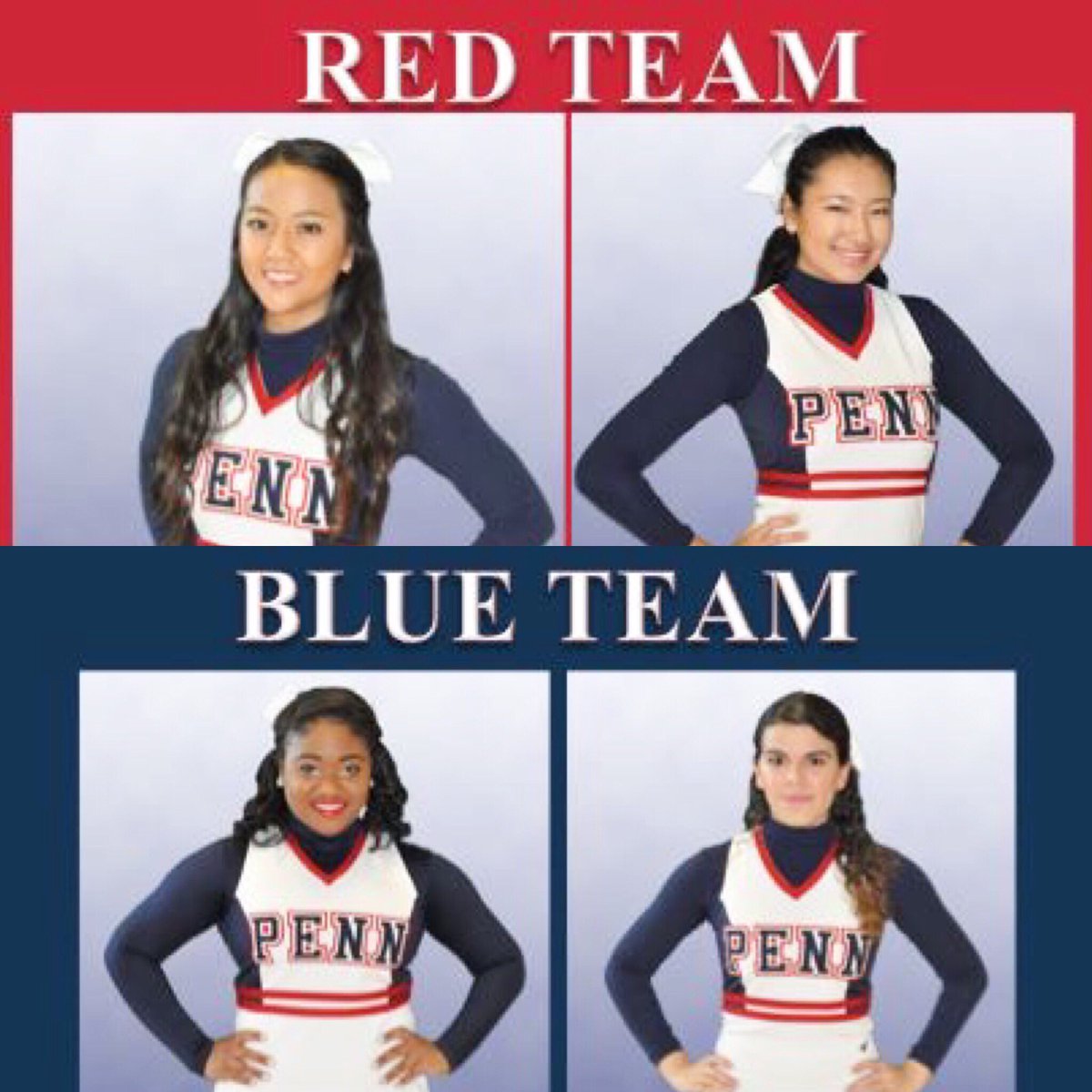 Penn_Cheer's tweet photo. Introducing our 2016-2017 captains! #redandBlue #penncheer https://t.co/q2tiVXOGQp
