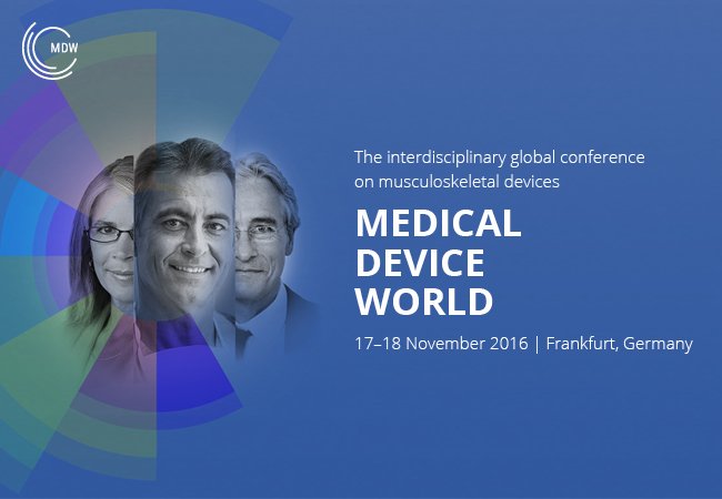The AO Foundation highly recommends attending the MEDICAL DEVICE WORLD: medicaldevice.world. Register now!