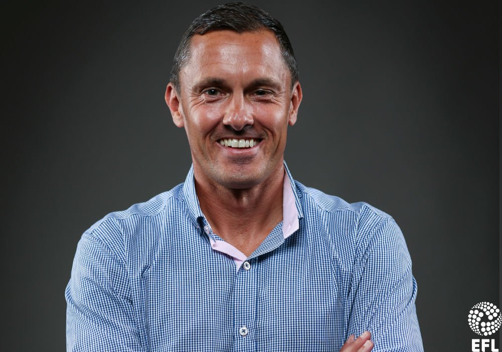 EFL's tweet image. The #EFL Team of the Week gaffer?

It's this man, @officialgtfc's Paul Hurst, after their winning return!