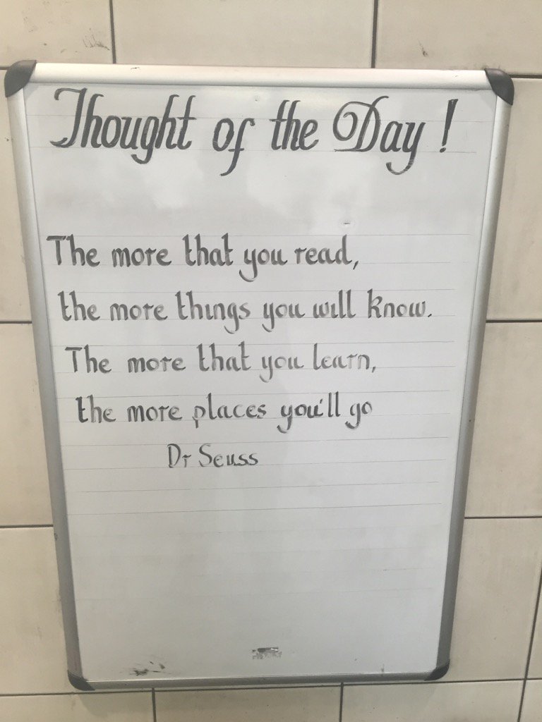 Oval_station's tweet photo. Monday 8th August Thought Of The Day From Oval Station https://t.co/GnLe7Db5NK