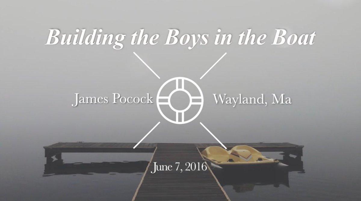 Hey there <a href="/WWrowing/">WaylandWestonRowing</a> check out this video of the talk last spring: vimeo.com/68643080