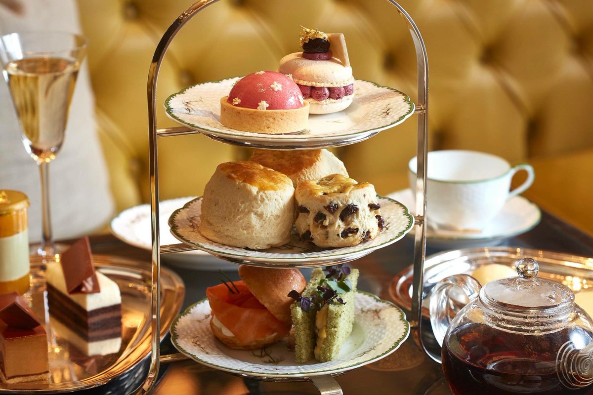 Champagne, tea, sandwiches, scones and pastries! It must be #AfternoonTeaWeek 🍰🍾
