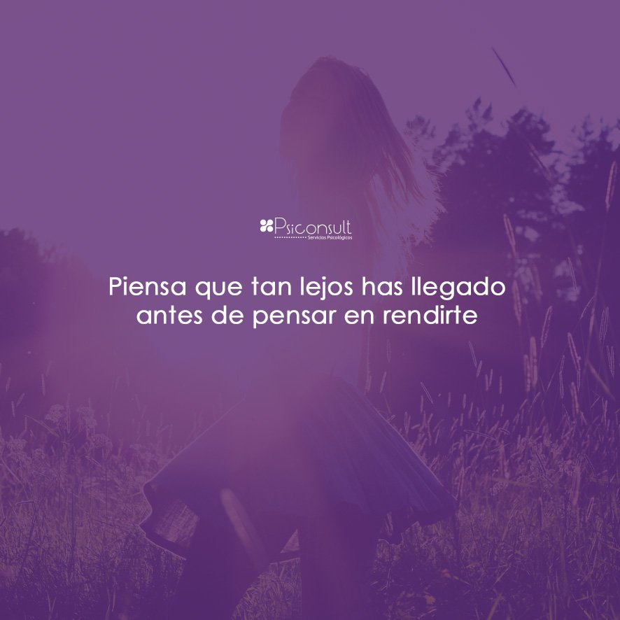 PsiconsultMcbo's tweet photo. Piensa que tan lejos has llegado antes de pensar en rendirte https://t.co/XcKq6OOnVE