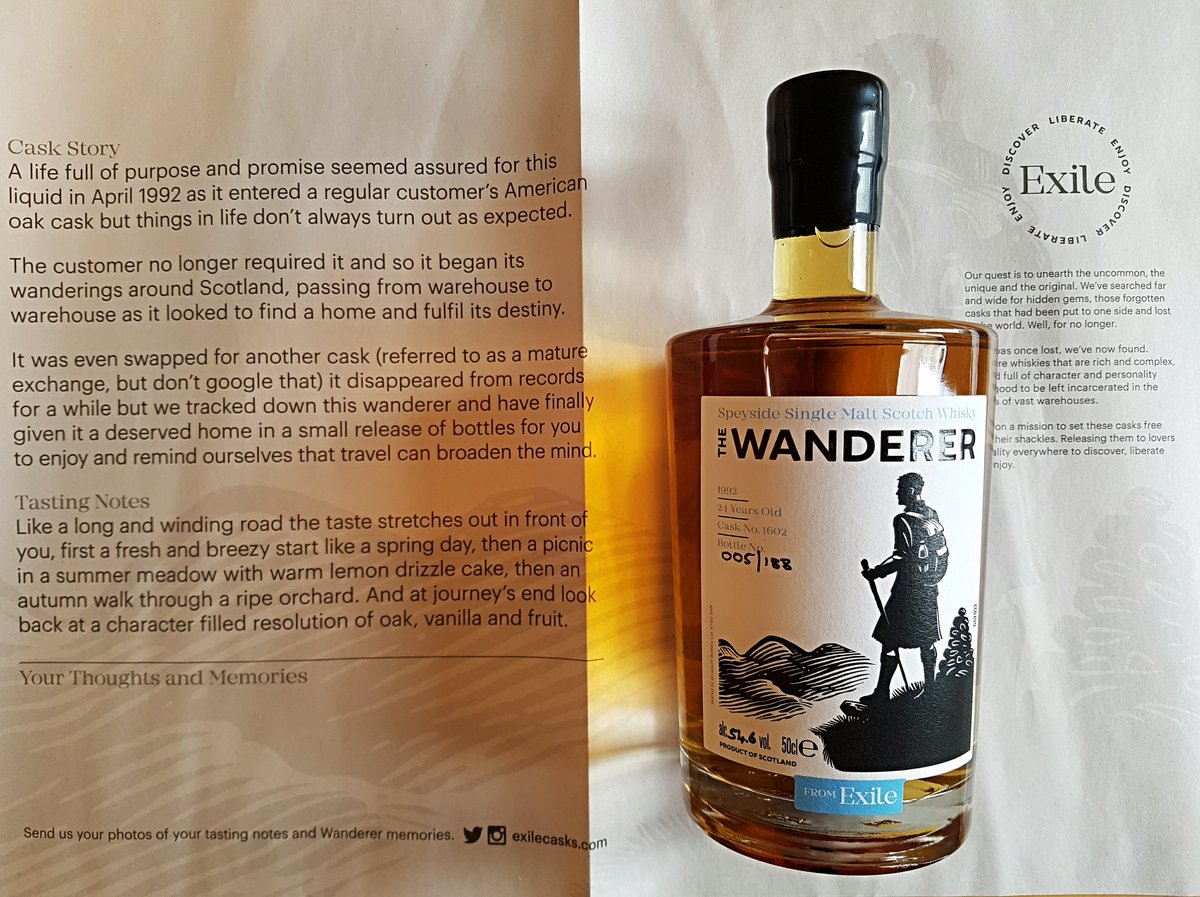 champdenwhite's tweet image. The Wanderer has come home....well my home anyway @ExileCasks it may well be a short visit :)