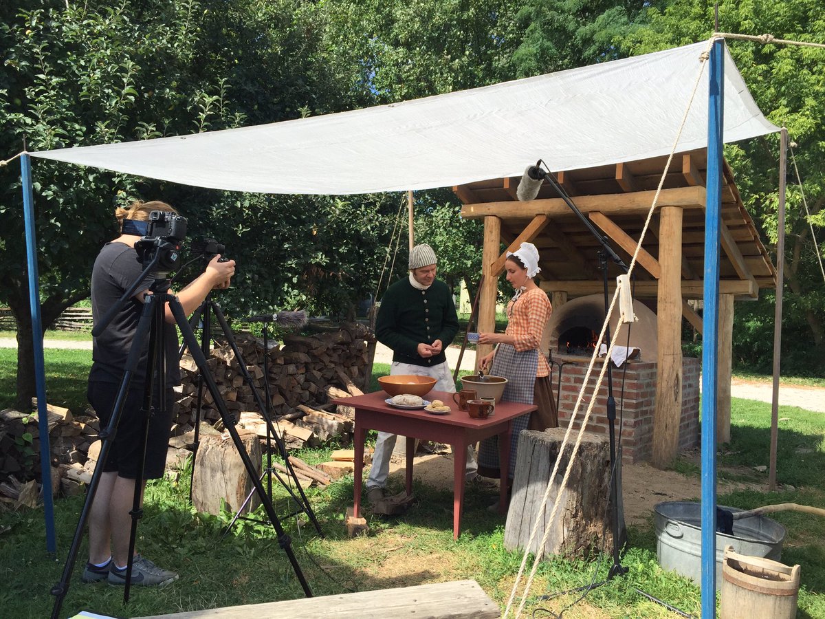 ConnerPrairie's tweet photo. Jas. Townsend &amp; Son Inc. are here filming some cooking videos today! They have a fantastic YouTube channel. 📽 https://t.co/MT8hIJsp3D