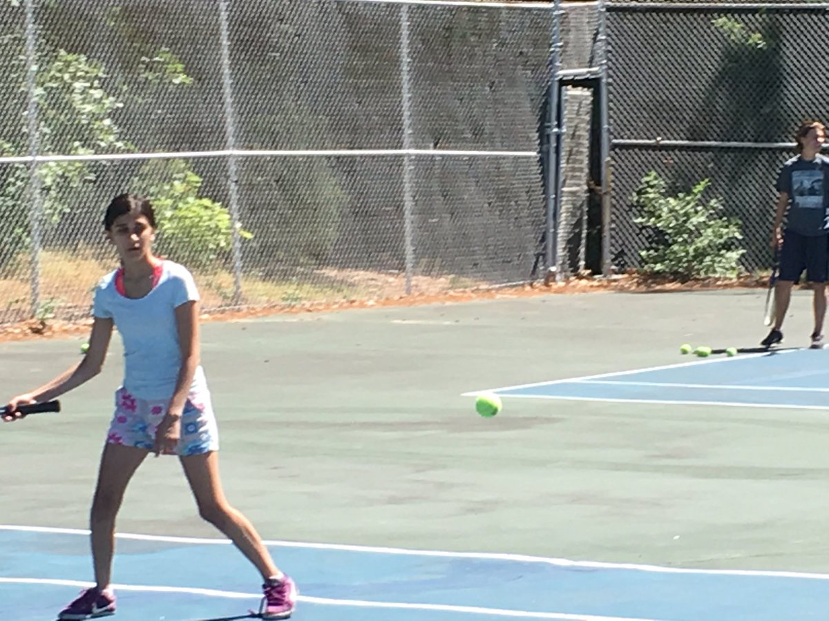 SEDayCamp's tweet photo. Upper camp tennis drills https://t.co/mYxZxOgAWE