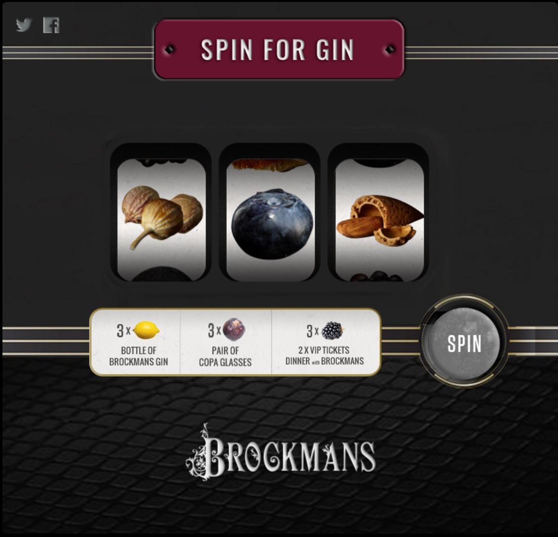 BrockmansGin's tweet photo. Play #SpinForGin for a chance to win tickets to our special event &amp; more gincredible prizes. https://t.co/6bxjhrZCwR https://t.co/a6Rc51hCDn