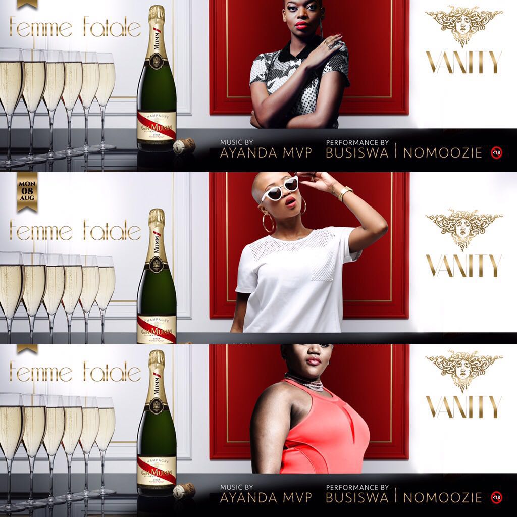 Something special for the ladies <a href="/Vanity_PTA/">Vanity Club</a> tonight!
Doors open at 10pm

#FemmeFatale 
#AllAboutYou