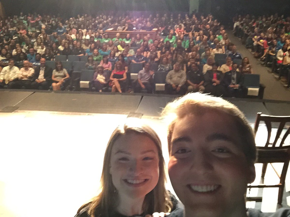 Great Opening Day at Ladue Schools thanks to Susan Downing&her team & our great MC's Julia Kennedy & Michael Burke!