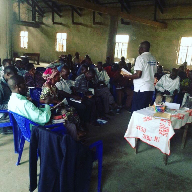 AfricanLeadInc's tweet photo. Say hello to the new class of 23 students in Kiwanja, DRC! This class is leading churches of 300+ people! https://t.co/uqoZockiX6