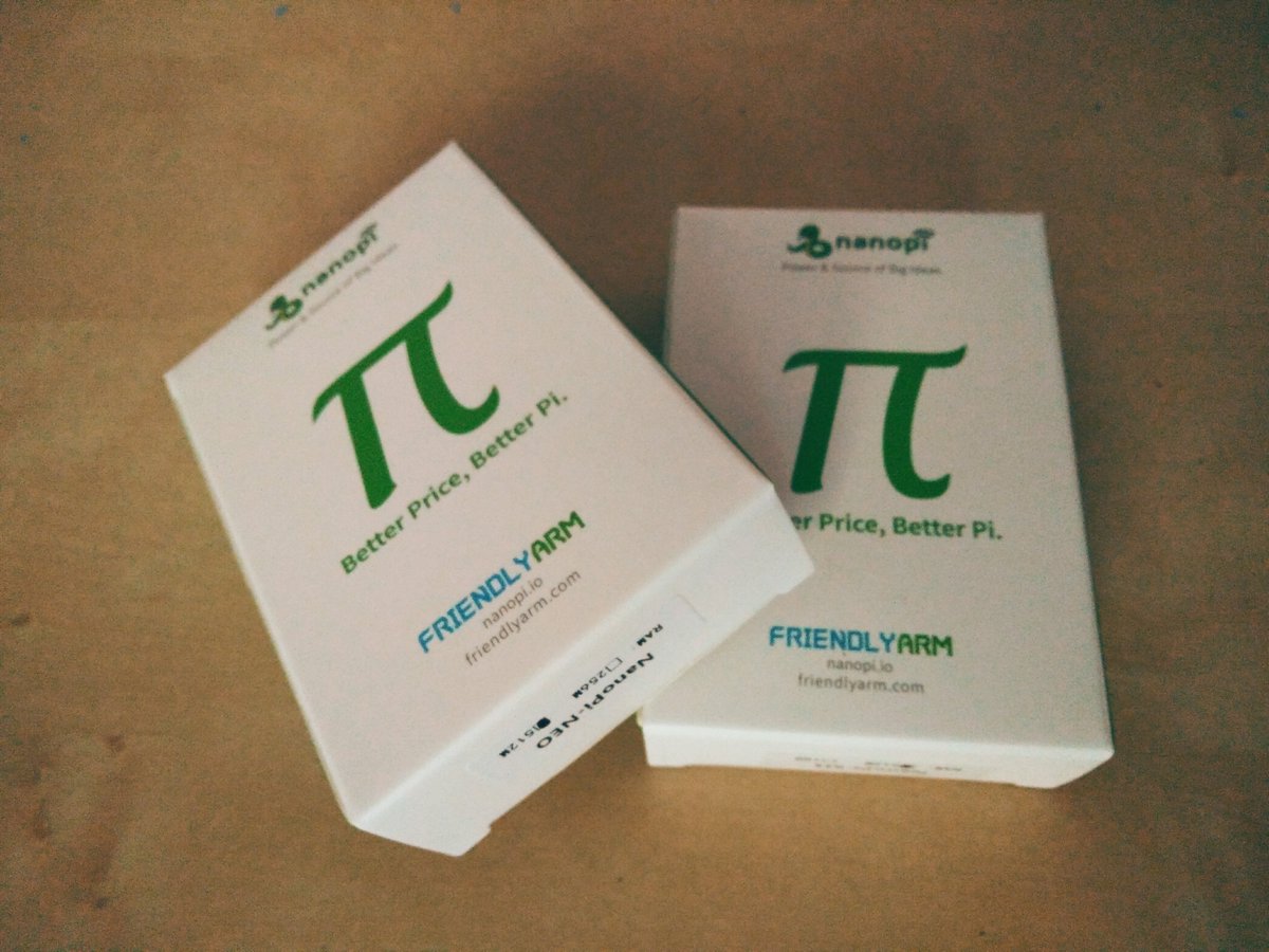 stefanreimers's tweet photo. Die NanoPis sind eingetroffen #nanopi #friendlyARM #smarthome https://t.co/arPh09vQCx