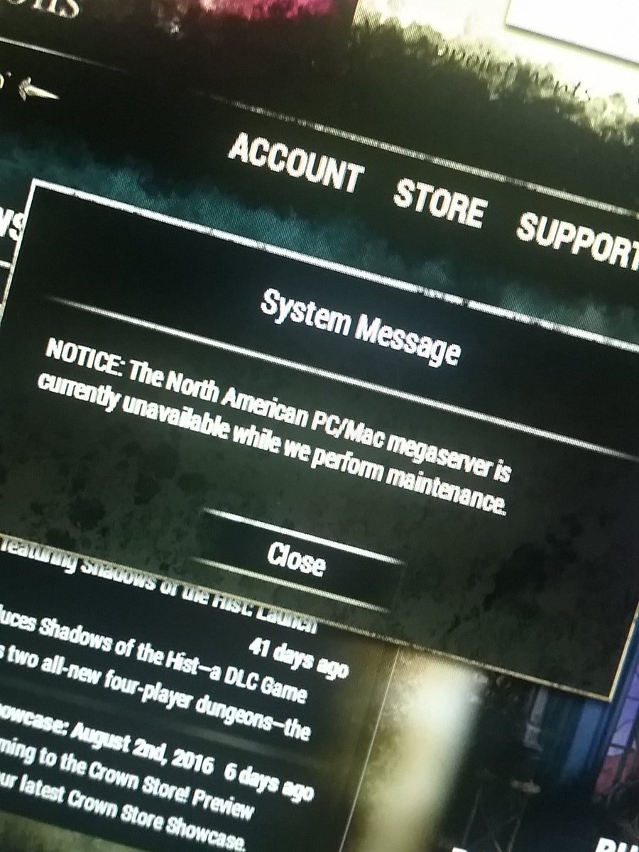 The Elder Scrolls Online on Twitter "The patch maintenance is complete, and the ESO PC/Mac EU