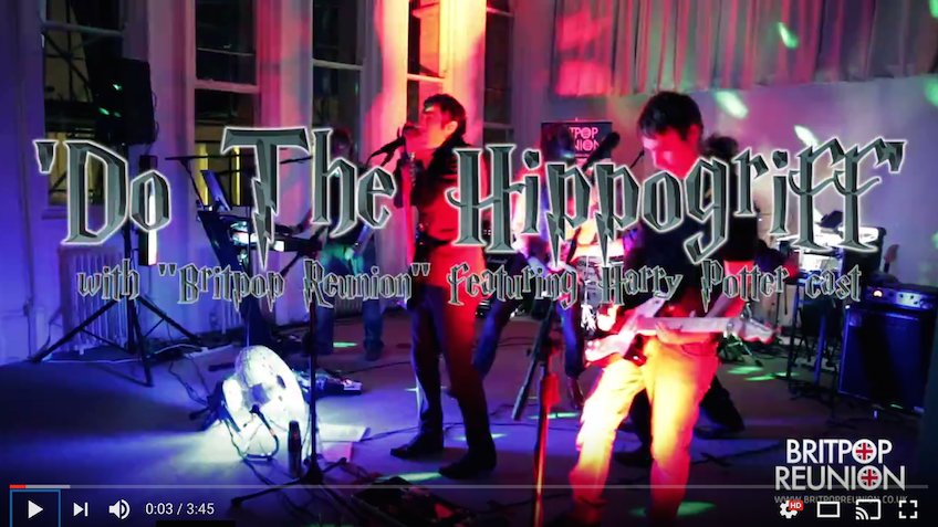 britpopreunion's tweet image. Do The Hippogriff LIVE VIDEO youtu.be/iYbhXslhF9Y feat #HarryPotter cast @joncampling @chrisrankin @chrisrithin