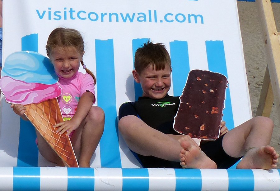 Tomorrow we'll be at Summerleaze Beach, Bude with the <a href="/ILoveCornwallUK/">Visit Cornwall</a> giant deckchair. :)  <a href="/VisitBude/">Bude Tourist Board</a> #bigupbude