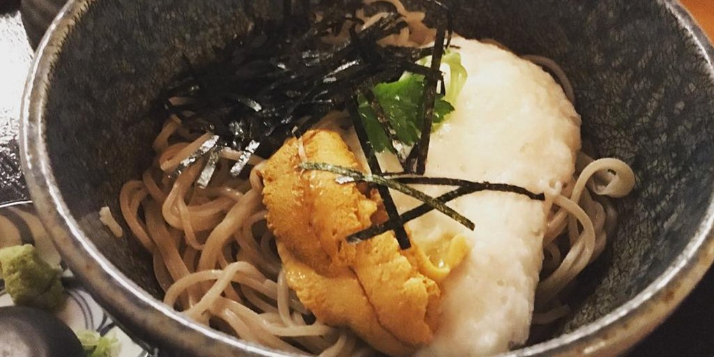 Reco of the day: Uni Soba Noodles 👉 @sobayanyc 👉 #EastVillage #Manhattan #Ny #Japanese #Healthy #yummy 😋
