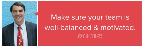 draper_u's tweet photo. STARTUP TIP: make sure your team is well balanced & motivated. https://t.co/KNnKhWYkDb #TimTips #SiliconValley https://t.co/bAxCM0evUq