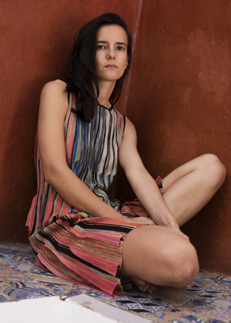 Missoni's tweet photo. #VolcanoExtravaganza artist #JoanaEscoval in a #MissoniWomen #Fall16 dress. Get the look: https://t.co/sTyWG28dsL https://t.co/5y803rYguH