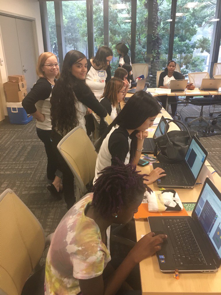 Supporting our <a href="/GirlsWhoCode/">Girls Who Code</a> to find their Jedi power. Problem solving and creating together is what we love.