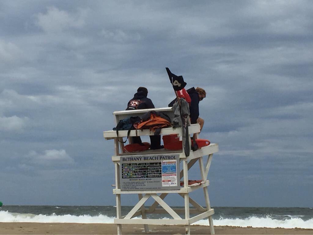 BethanyBeach_'s tweet photo. @BethanyBeach_  annual Shout out to the lifeguards #BBP Bethany Beach Patrol-dangerous surf or calm, always vigilant https://t.co/ADWhPRFsLa