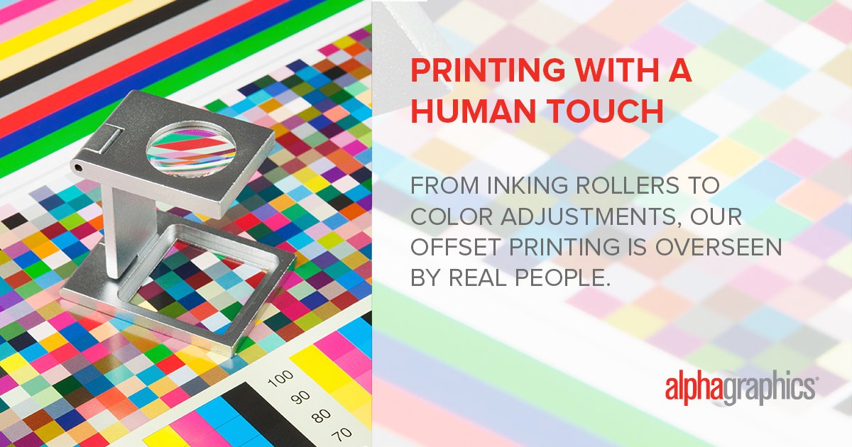 Does your printer spend the time to give each project personal attention? If not, then you need to call <a href="/agSandyUT/">AlphaGraphics</a>