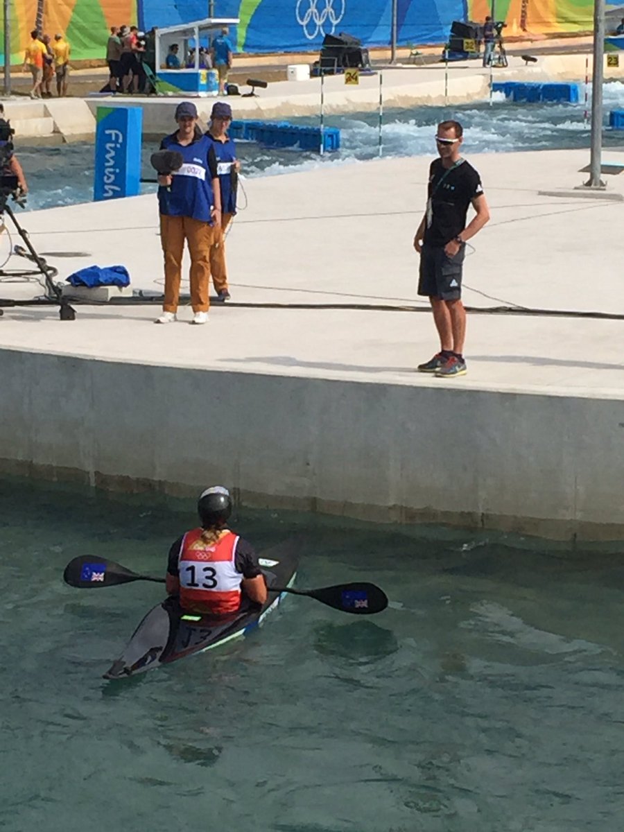 Immediate debrief <a href="/LuukaJones/">Luuka Jones</a> &amp; <a href="/CampbellWalsh/">Campbell Walsh</a> #ICFslalom
