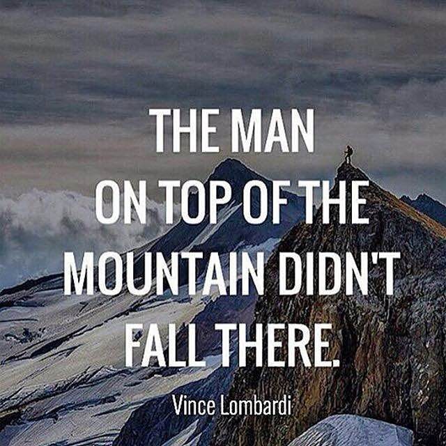 firebrickgroup's tweet photo. The Man On The Top Of The Mountain Didn't Fall There - Vince Lombardi https://t.co/FY4XEThP27 https://t.co/qG4LYakGl0