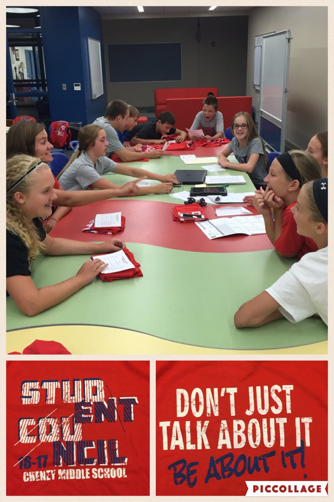 cmspatterson's tweet photo. CMS StuCo working hard! 
#cmspride #readyforday1 https://t.co/hTiLmzufXn https://t.co/UCx9SJCfvR