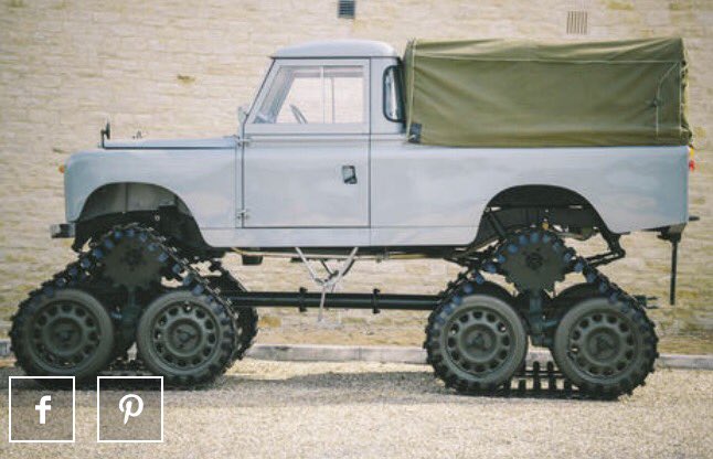DefenderFans's tweet image. In the 50's you could order a defender with tank tracks on it, bet you didn't know that! #landrover #tank #defender
