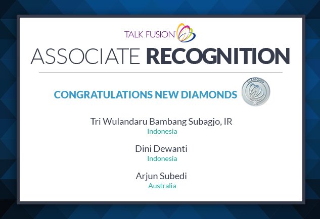 TalkFusion's tweet image. Check out who climbed the ranks last week in Indonesia and Australia! #Congrats #NewDiamonds #NewRank