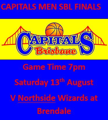 BrisCapitals's tweet photo. SBL Men in finals action this Saturday #wewillrisenolimits https://t.co/IpUORnhMA1
