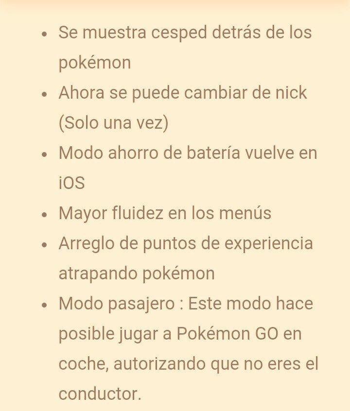 PokemonGoLAnews's tweet photo. 🔴Información sobre la nueva actualización #PokemonGO #PokemonGoChile #PokemonGoArgentina #PokemonGoSpain https://t.co/uQBQULZhk7
