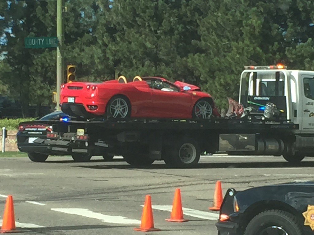 coachnolazy's tweet photo. Bad day when you wreck your Ferrari #1stworldproblems #insurancehike https://t.co/IKzkKnEhuA