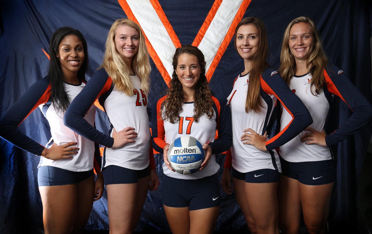 VirginiaSports's tweet photo. Fun photo day for @UVAVolleyball today at Mem Gym #GoHoos https://t.co/1Dh2cHfTYc