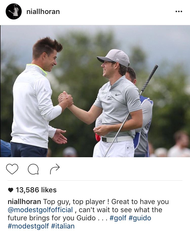 NJHNEWS's tweet photo. niallhoran: Top guy, top player ! Great to have you @modestgolf , can't wait to see what the future brings for (...) https://t.co/C2nt8ruGdH