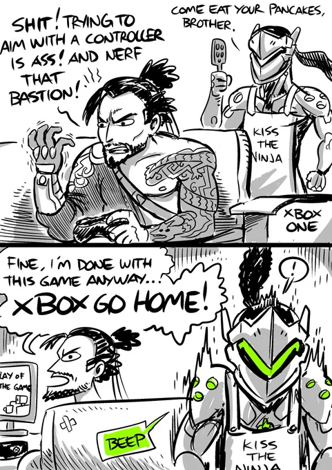 Genji go home #overwatch #hanzo #genji #xbox #markraas 