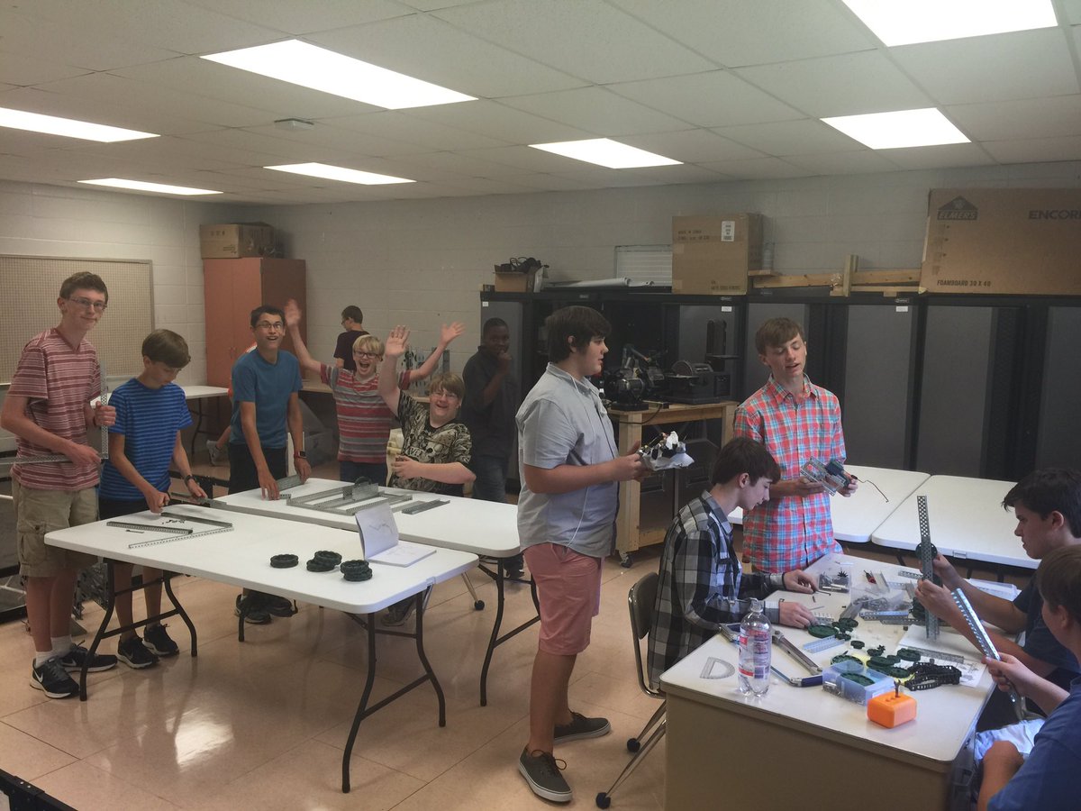 New tables for the robotics lab. <a href="/HazelGreenHigh/">Hazel Green High School</a>