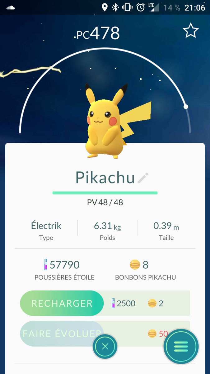 Darkeyes_SHI's tweet photo. Après 94 pokémons... Enfin ! #PokemonGO #PokeGoParis @TeamInstinctFR https://t.co/BZ31bnYCS4