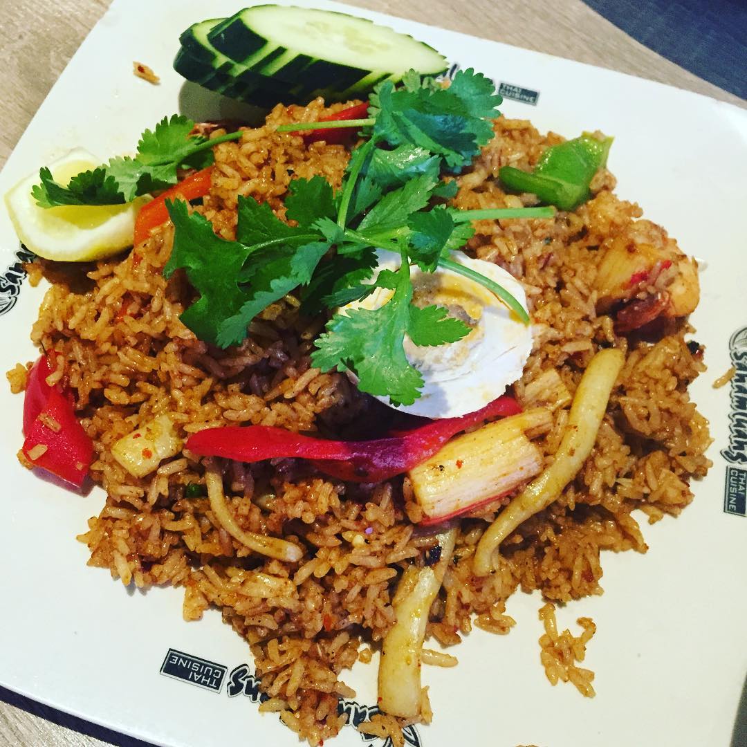 SanamluangTC's tweet photo. Spicy seafood mint leaves fried rice. 🔥🚒 https://t.co/f4udCxm2t2