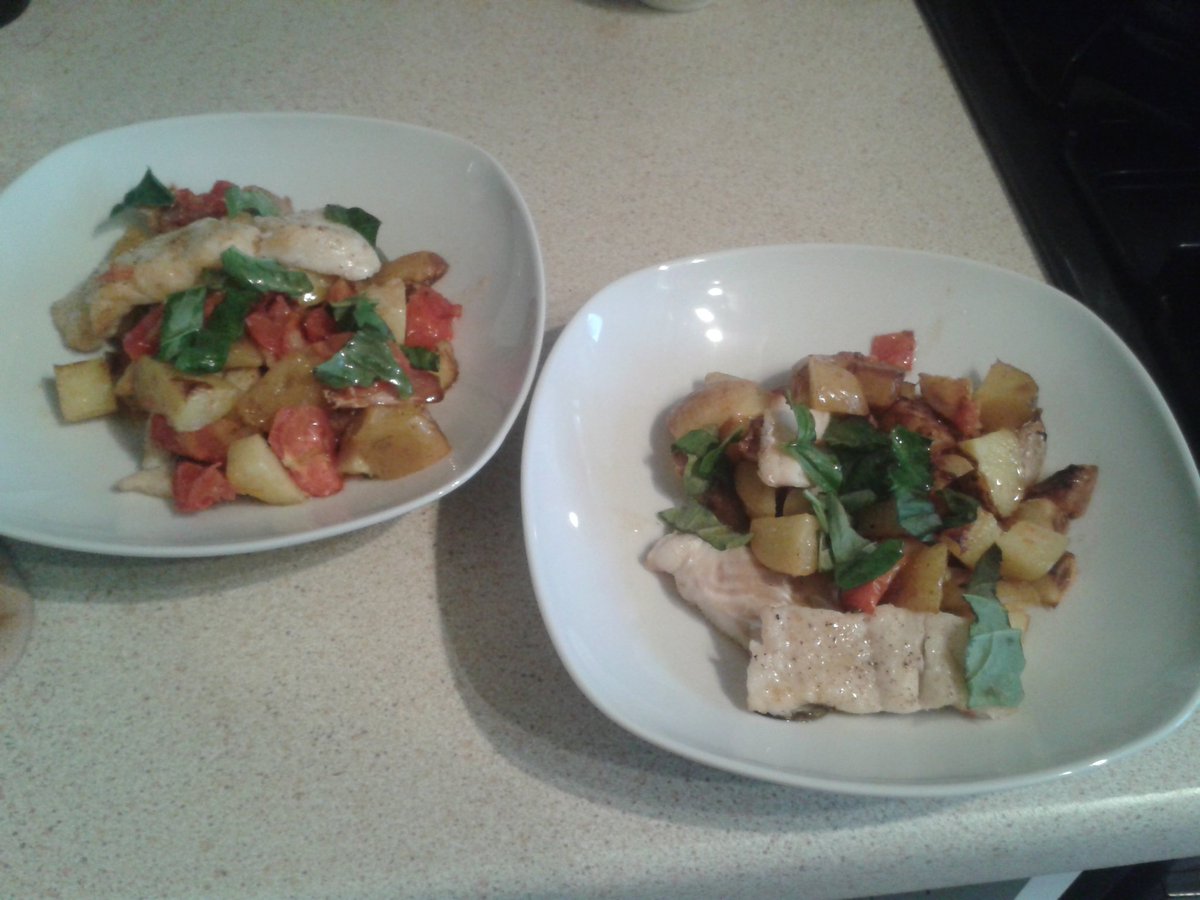 KP_Actually's tweet image. First meal with home grown ingredients, own tomatoes and herbs. Really tasty. #joysofgardening