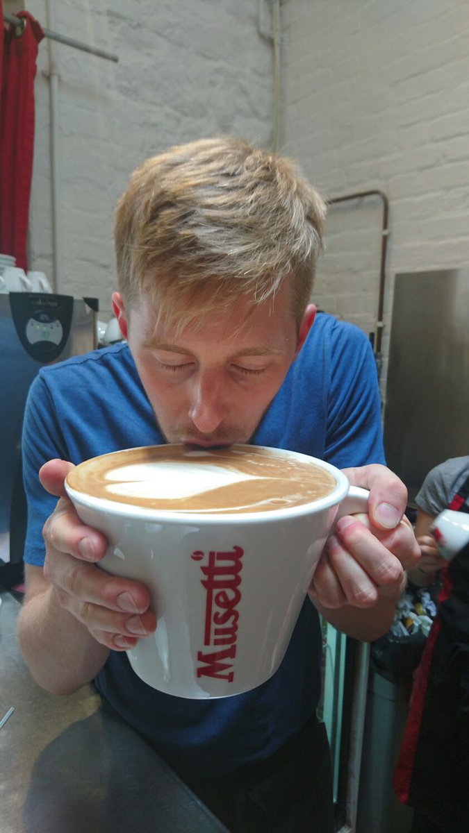 CafeDelices's tweet photo. 14 #delicious shots of @MusettiCaffe #coffee and 1L of #Guernsey milk. Reasonable #LatteArt too! #GreatThings https://t.co/Uu3Ot40sB0
