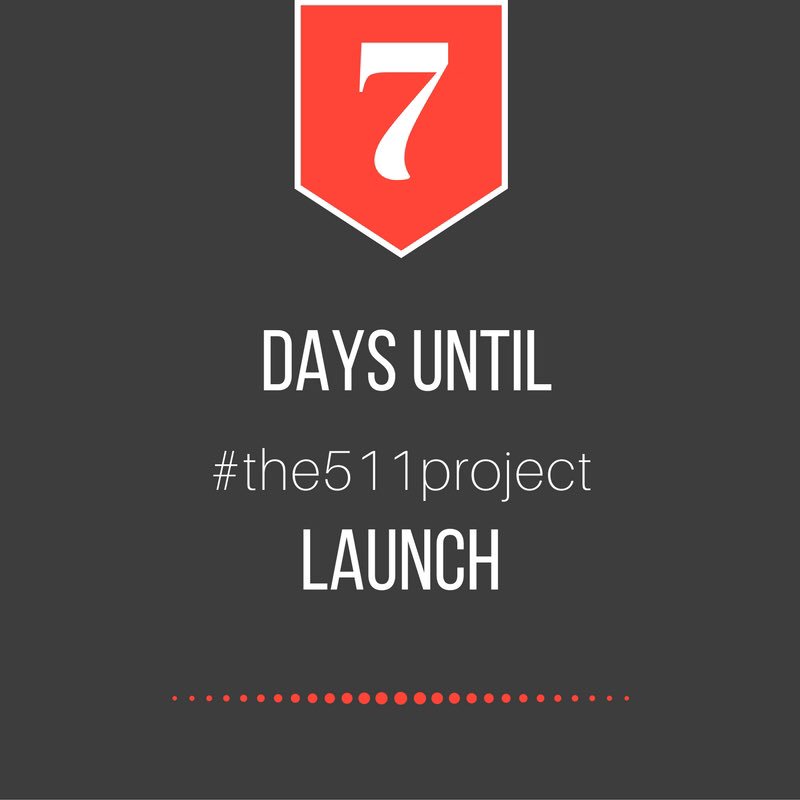 the511project's tweet photo. August 16th is our official launch date! The countdown is on #the511project #encourageothers #beintentional https://t.co/1e7b5i2W3I