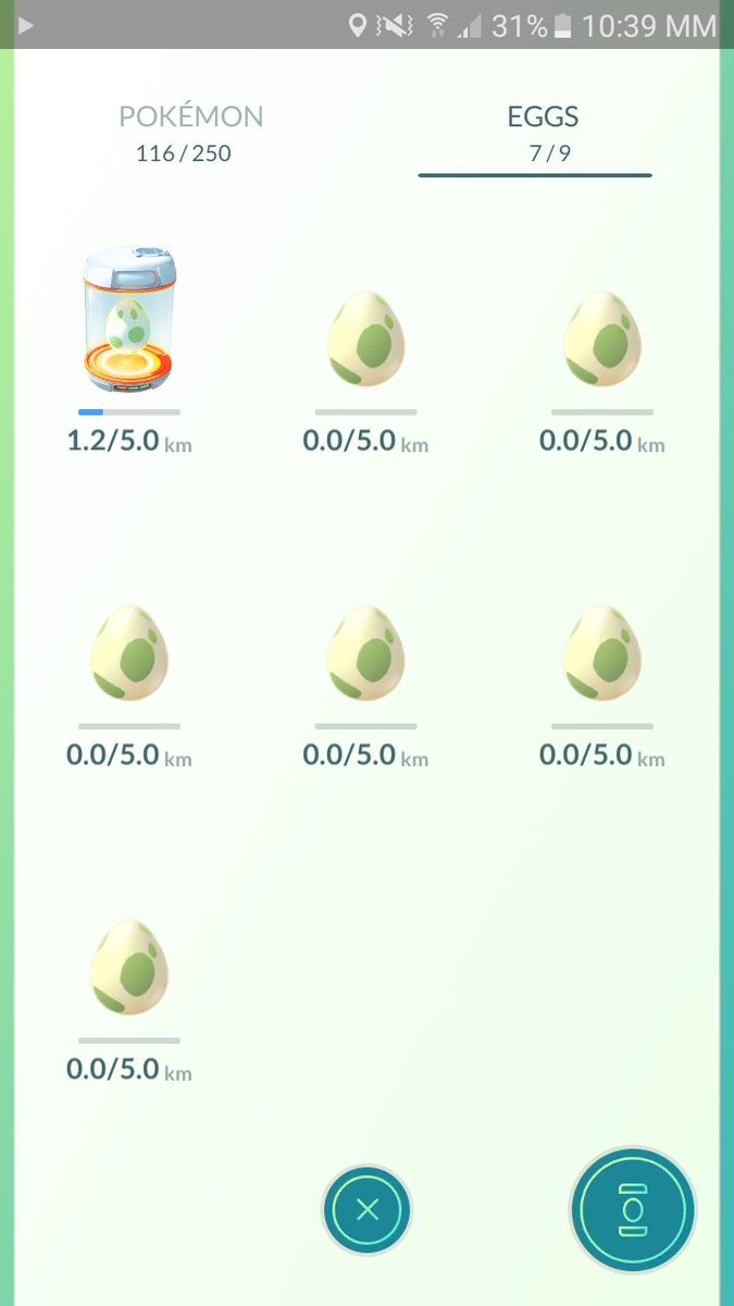 PokemonGo_Greek's tweet photo. πρoβλημα με #pokemongo τα pokestop φαινετ να δινουν 5km αυγα πολυ πιο συχνα απο 2-10km #pokemongogreece #pokemongogr https://t.co/lEPHHPH5KO