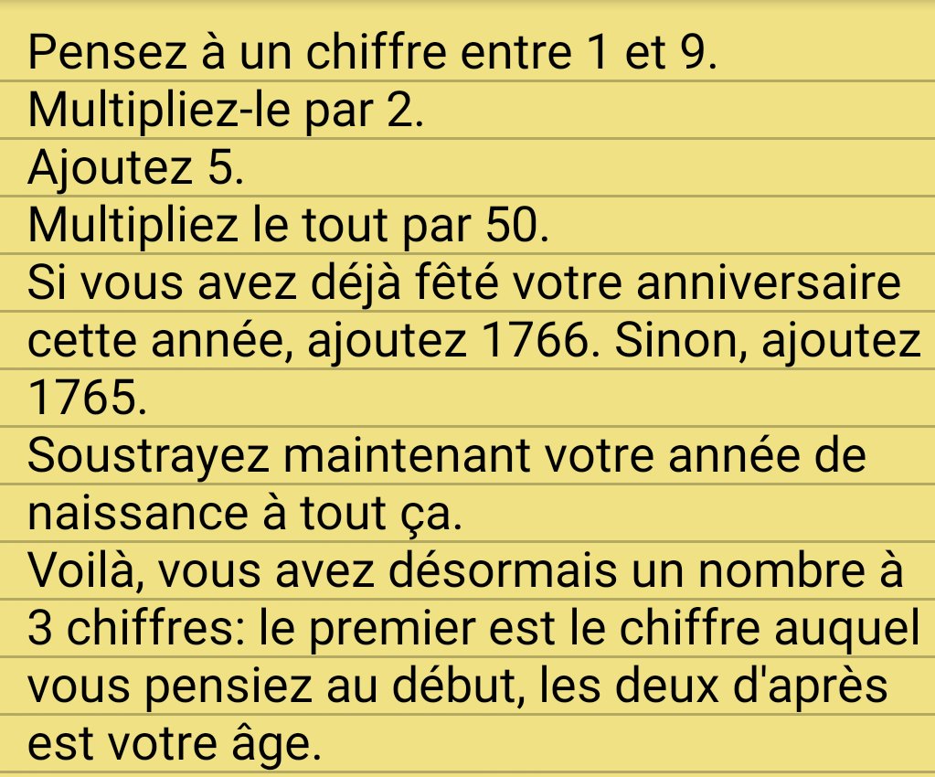 MisterEnzor's tweet photo. La magie des mathématiques ? https://t.co/ffrM1v15dc