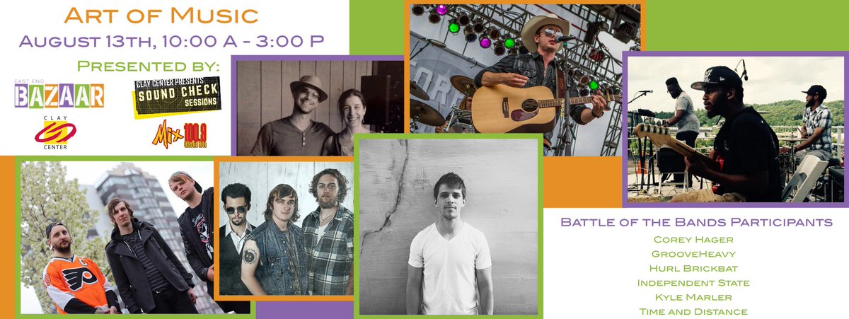 EastEndBazaar's tweet photo. This wknd, 6 great acts will compete to open Sound Check Sessions@ the #EEBazaar Art of Music! #UrbanAppalachia https://t.co/watsktAujw