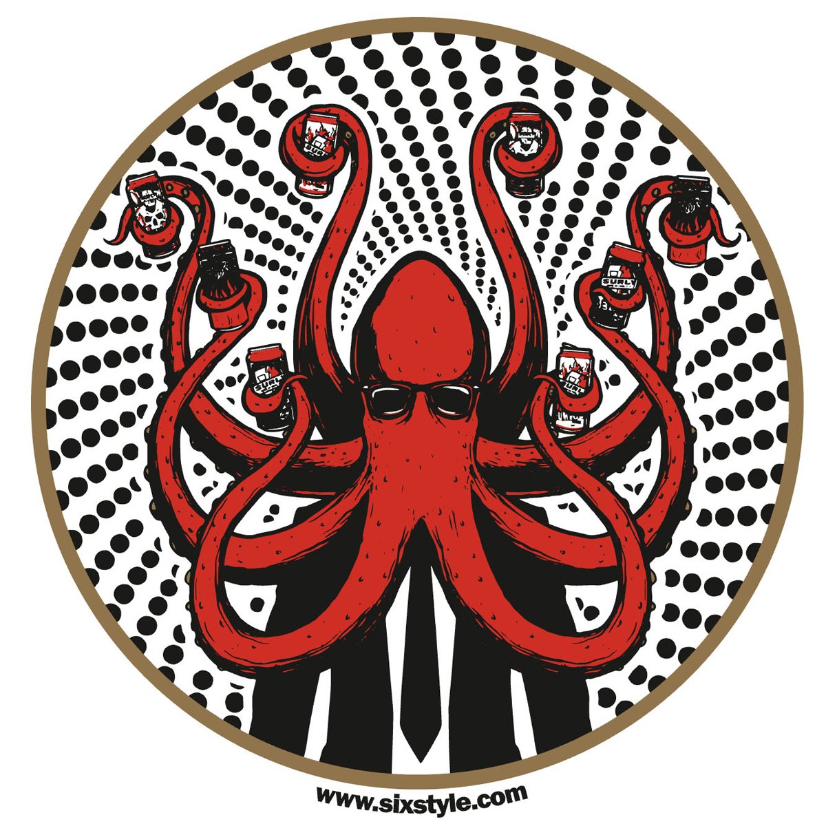 SurlyBrewingSD's tweet photo. Look out for our new coaster from our contest winner #sixstyle Jeremy Bratton #SurlyArt https://t.co/9hxYKESYE0