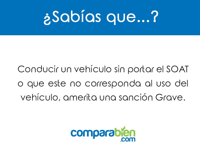 Comparabem's tweet image. #SabíasQue ... #SOAT Compara aquí cual te conviene ;) ow.ly/OhvA3032uT1