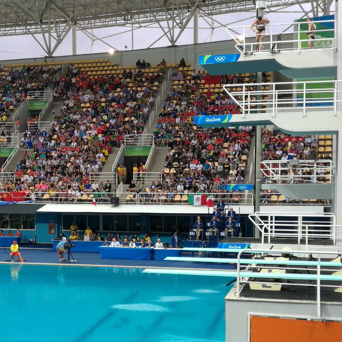 fervarno's tweet photo. García y Sánchez #MEX prácticamente fuera de las medallas en #Clavados #P10m https://t.co/reUjbkCBOU