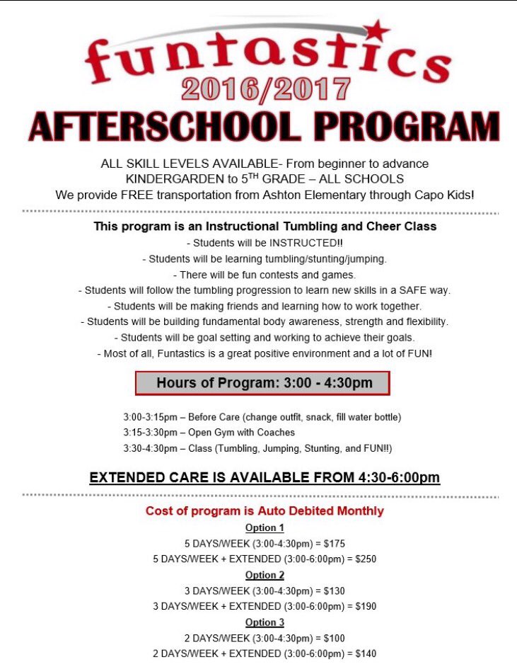 FuntasticsForce's tweet photo. Looking for something fun and challenging for your child to do after school this upcoming year? Register today! https://t.co/4trtIhLBgH